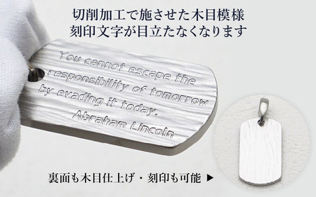 【長さ：50cm】刻印が目立たない/チタンドッグタグネックレス/kameleon 日本製 [K-20310_01]
