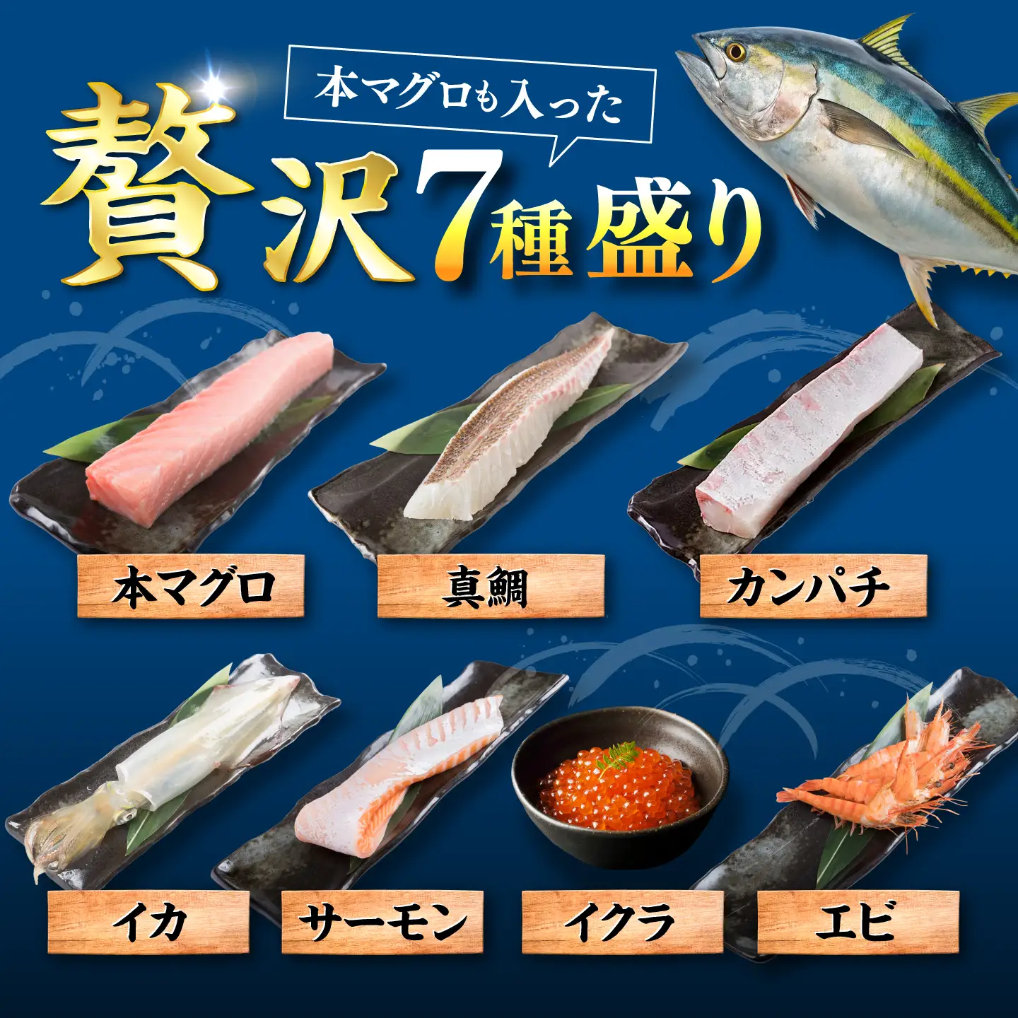 【お中元対象】海鮮丼 7種盛り合わせ 150g×5食セット 糸島市 / 塚本鮮魚店 海鮮丼 刺身 [ARO002]