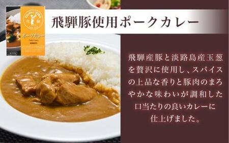 キッチン飛騨 レトルトカレー 2種4個 詰め合わせ（ポークカレー3個＋野菜カレー1 個）CQ004VC13