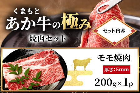 8月終了【エシカル和牛】あか牛の極み  焼肉セット (モモ・カルビ・煮込用) 【1kg】 033-0504