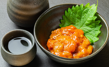 オホーツク枝幸産 うに一夜漬け60g×1瓶【 うに ウニ 雲丹 魚卵 魚貝 魚介 加工食品 北海道 オホーツク 枝幸 】