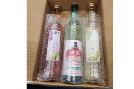 梅酒 飲み比べ 3本 セット 500ml 酒 うめしゅ うめ酒 ロック 水割り 甘口 ワイン
