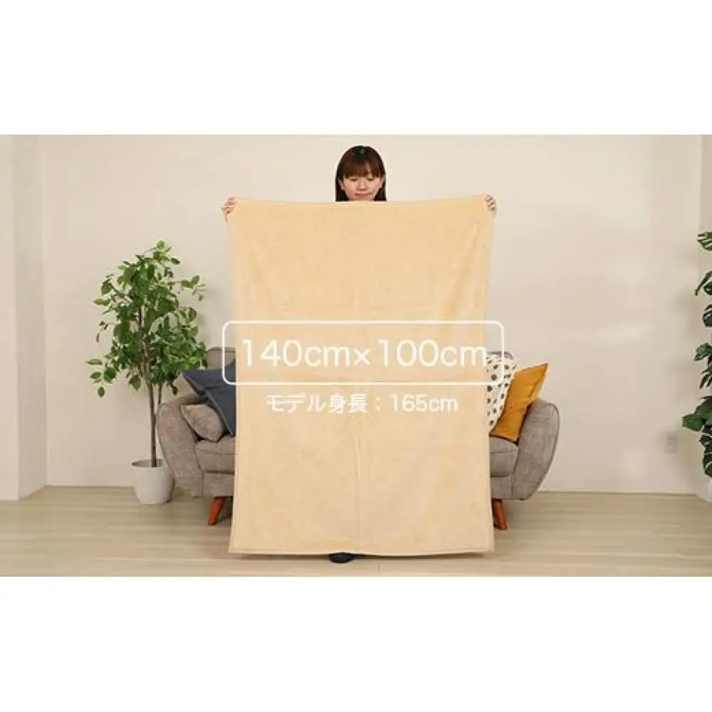ひざ掛け オレンジ 約140cm×100cm ヨガ 大判 ハーフサイズ 綿毛布 ハーフケット コットン100%  国産 洗える 綿 厚手 天然素材 暖かい 保育園 お昼寝 ブランケット シール織 膝掛け 三和シール工業株式会社【KSK23】