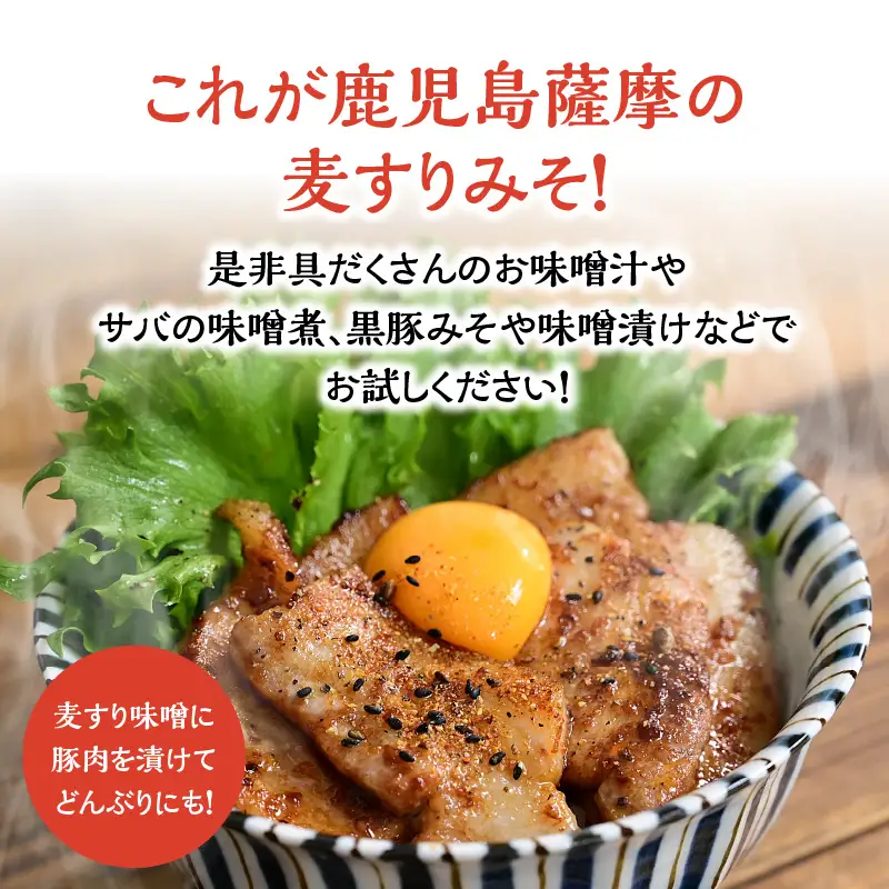 【 5営業日以内に発送 】ヒシク藤安醸造 麦すりみそ 1kg×3袋 K026-018 調味料 スピード配送 最短 すぐ届く お急ぎ