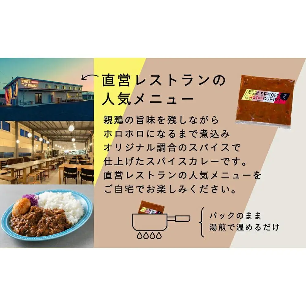 【全3回定期便】親鶏のスパイスカレー 5個（辛口）【テンアール株式会社】[AXAN086]