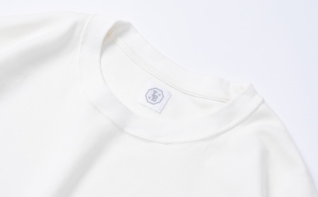 橘織物　LONG SLEEVE T-SHIRT White （009_5225）