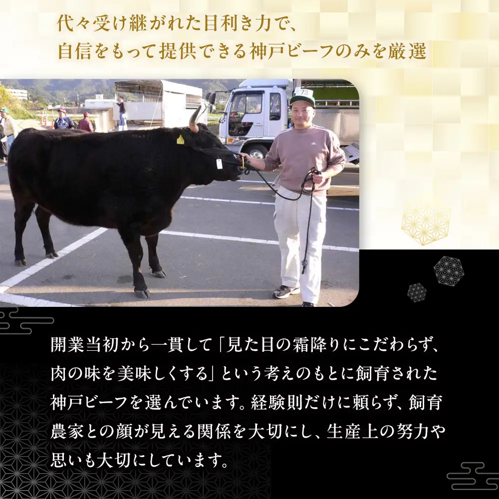神戸牛すき焼き用 リブロース スライス (500g)
