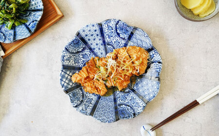 【美濃焼】紺青華 3サイズ×各2点 6点セット【カネ定製陶】 和食器 プレート ブルー[MEI009]