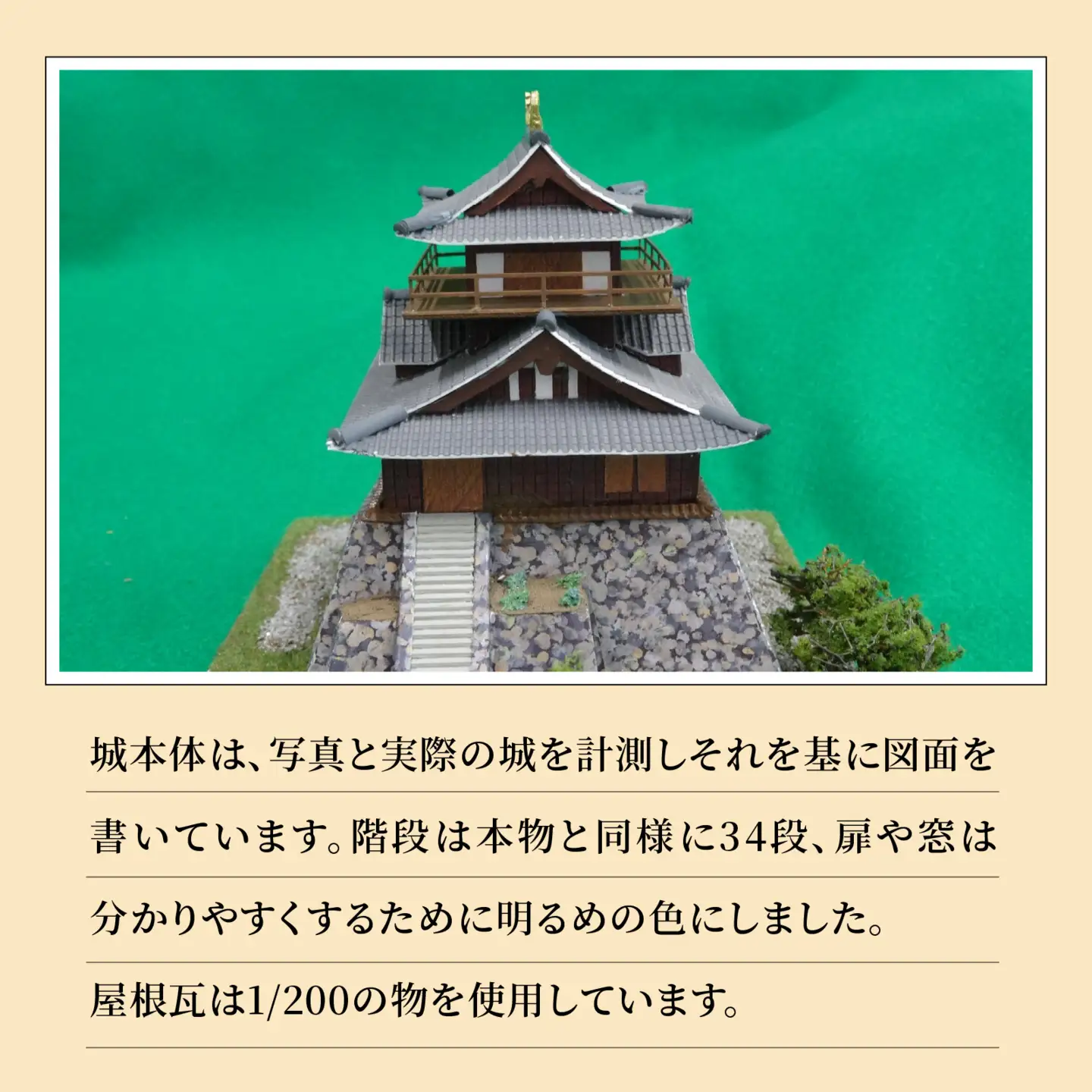 北陸最古の城　丸岡城　ジオラマ　2025ver.