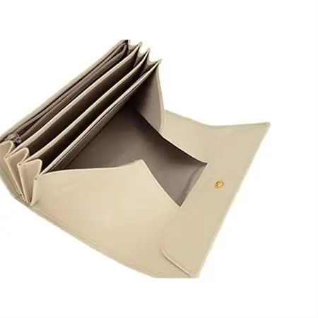【濱野皮革工藝の長財布】グレース ロングウォレット ギャルソンタイプ(アイボリーベージュ)_装飾品・工芸品 財布 服飾小物 _【1065412】