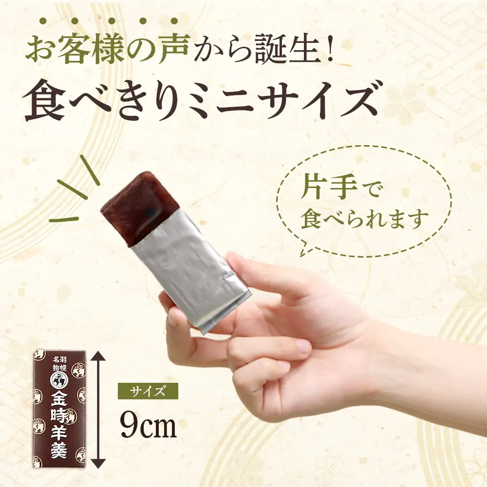 羽幌名物 ミニ金時羊羹5本入【11110】