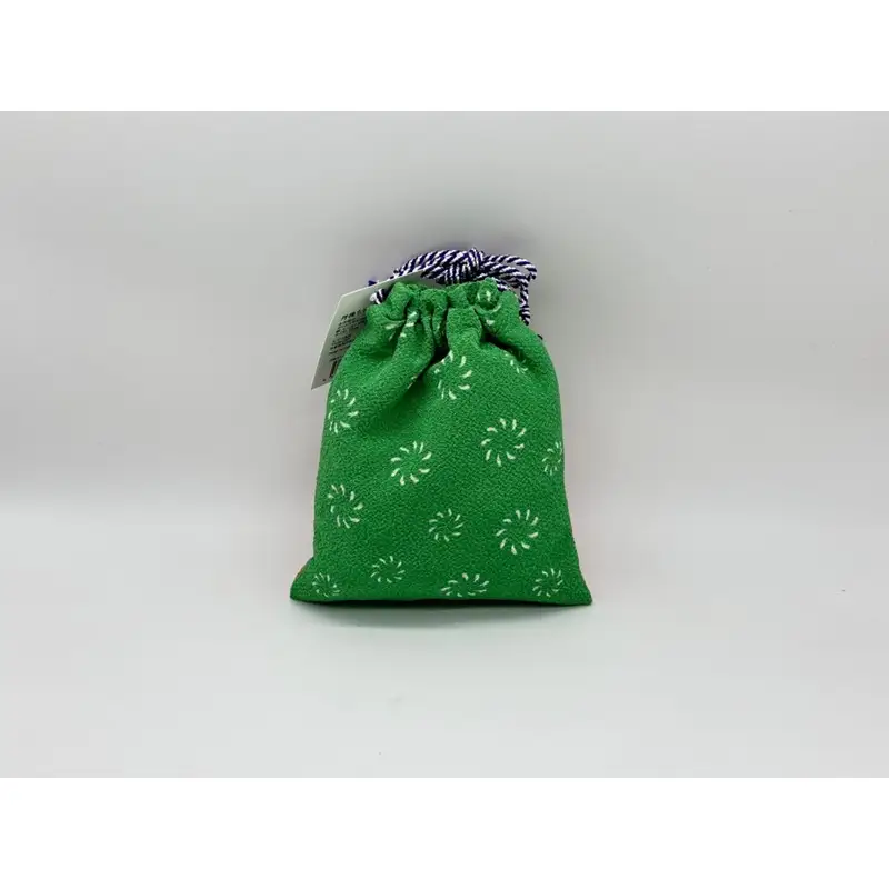 丹後ちりめん 祭巾着（ししまい） サイズ：約17cm×13cm