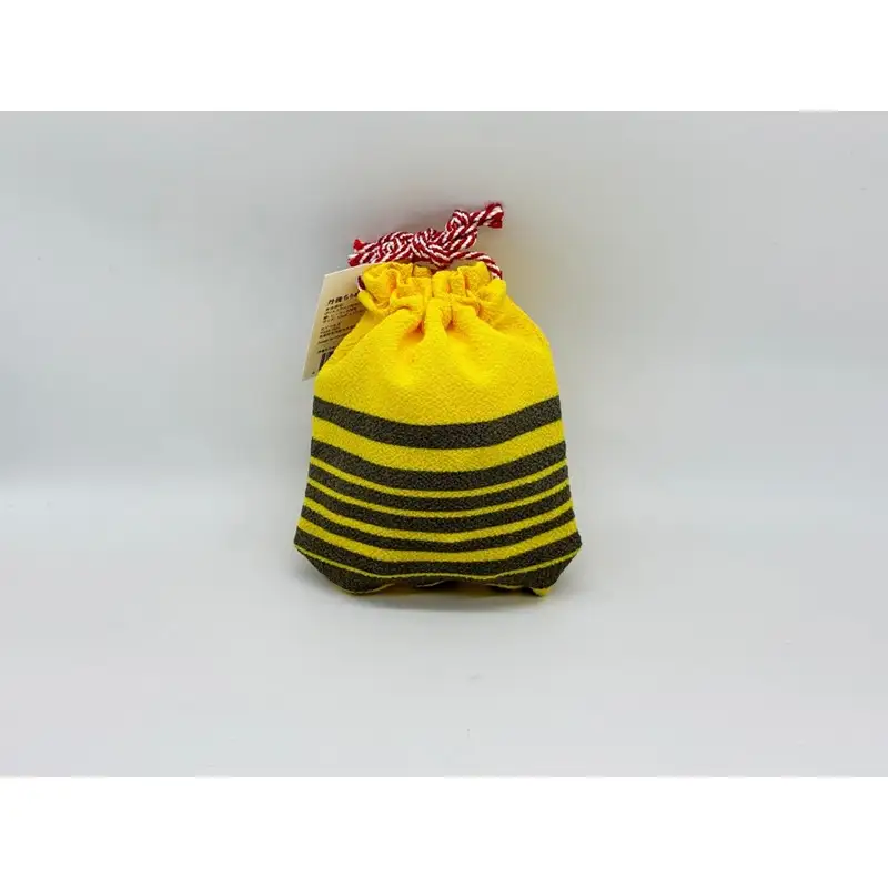 丹後ちりめん 祭巾着（とら） サイズ：約17cm×13cm