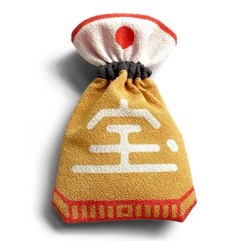 丹後ちりめん 祭巾着 しちふくじん サイズ：約22cm×13cm