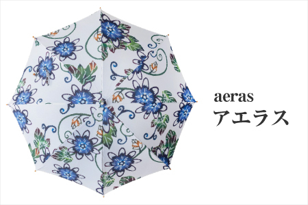 【アエラス】晴雨兼用雨傘 tin ティン 職人 手作り | 紅琉 BINRYU アラヤプランニング株式会社 | 伝統工芸 びんがた 紅型 | 日傘 雨傘 長傘 UVカット 紫外線対策 花柄 | 沖縄県 宜野湾市 送料無料