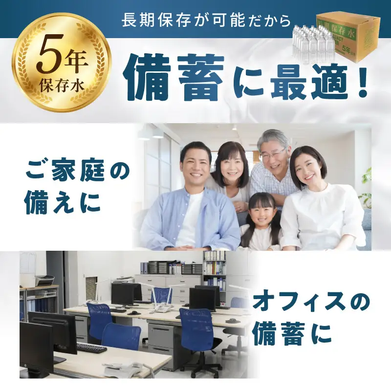 安心・安全 国産長期保存水 ～体にやさしい軟水～ [166I01]