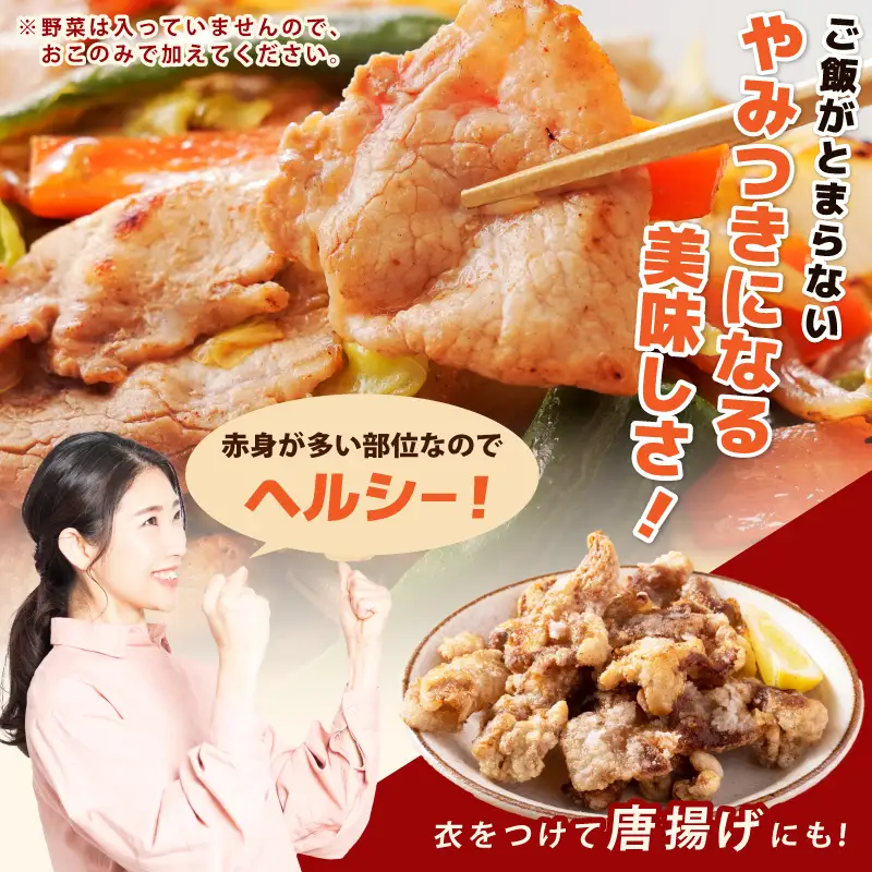 国産 豚スライス(豚もも) タレ漬 1kg(250g×4パック) 小分け 時短 焼くだけ 簡単