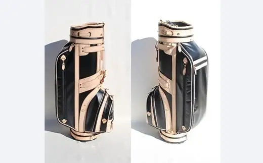 【小山ゴルフバック製作所】キャディバッグ CB-01 ＜帆布×栃木レザー＞【11100-0972】