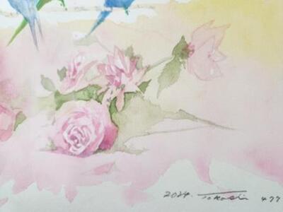 水彩画作品　No,477 ALO0007