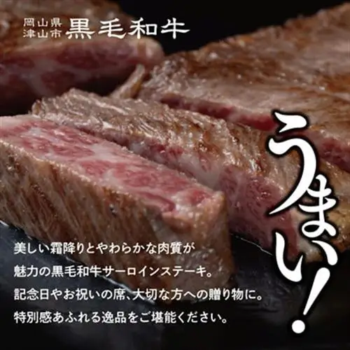 【岡山県産黒毛和牛】サーロインステーキ　約200g×3枚【配送不可地域：離島】【1419941】