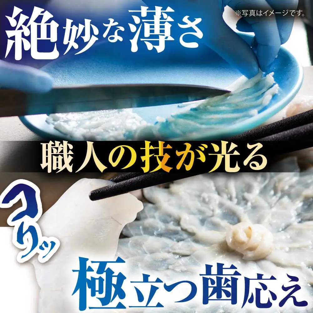 【新鮮！贅沢おつまみ】ふぐ 刺身 ふぐ刺し（小皿/約30g）×1枚 / とらふぐ 刺身 紅葉おろし トラフグ ふぐ フグ 河豚 刺し身 ふぐ刺し / 南島原市 / 株式会社 FUKUNOTANE[SFJ034]
