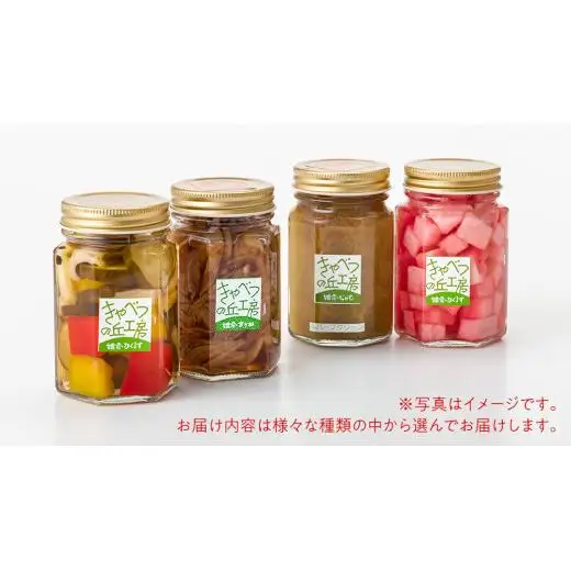 ピクルス2種とマリネとジャムの詰め合わせ 瓶詰 [AB002tu]