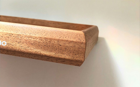 モザイク入り木製トレイ（マホガニー） 工芸品 雑貨 日用品 