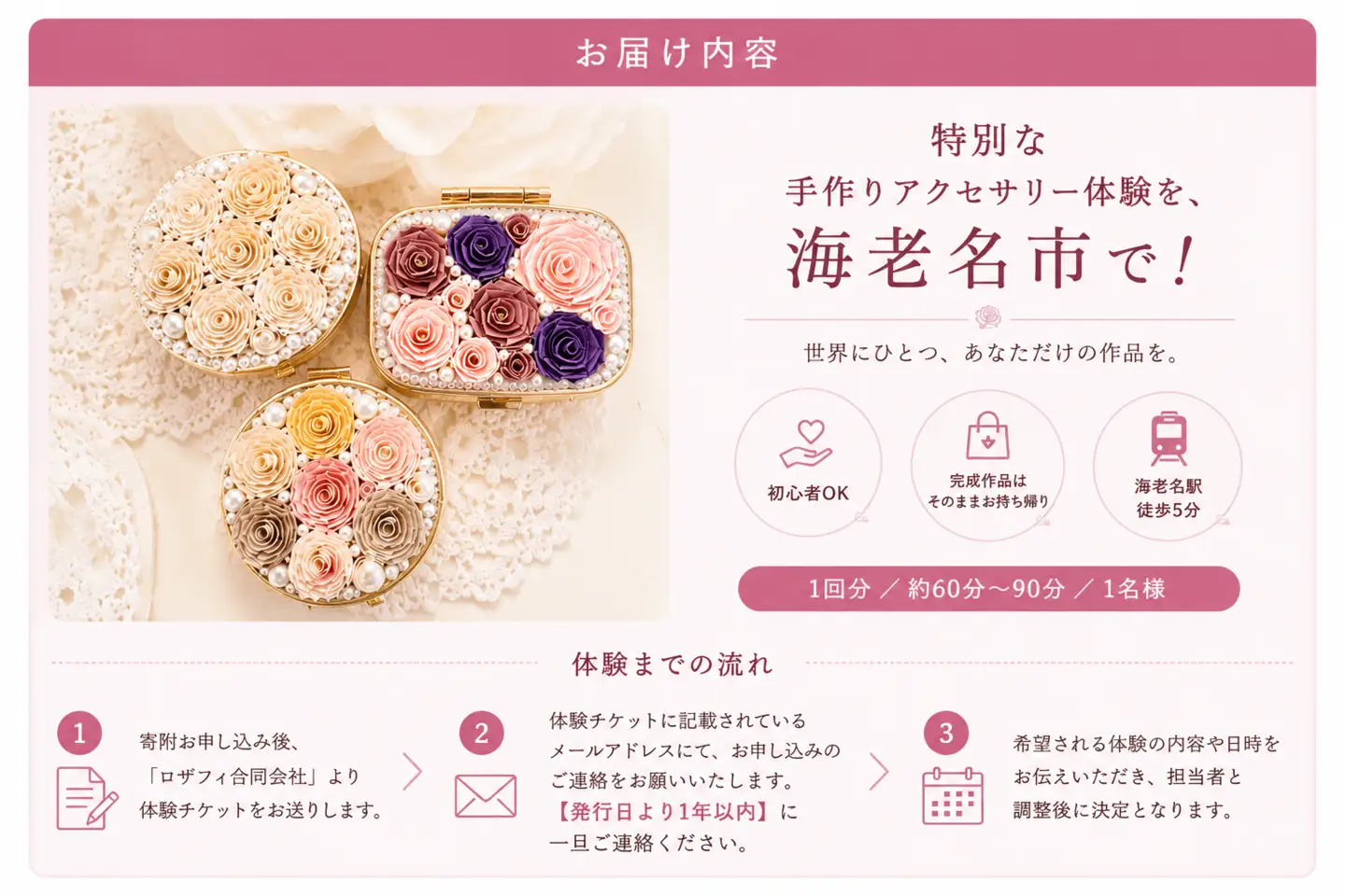 【体験レッスンチケット】 ピルケース 【 神奈川県 海老名市 】