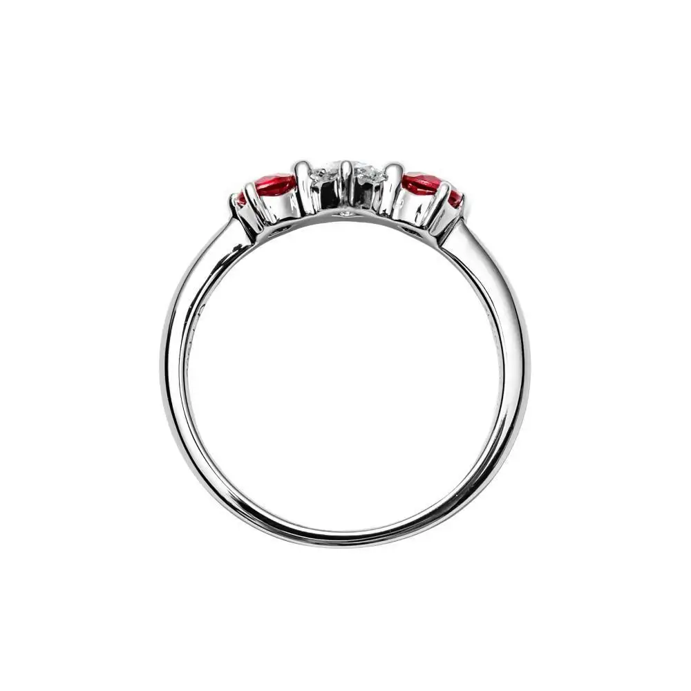 【高島屋選定品】＜京セラ＞クレサンベール＜ルビー／天然ダイヤモンド ＞PTリング PT900 リング カジュアル 7月誕生石 