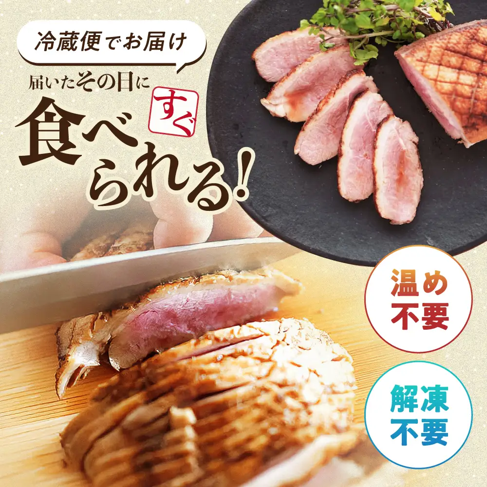合鴨ロースハーフ 140g×2[AQCB006] 鴨肉 鴨