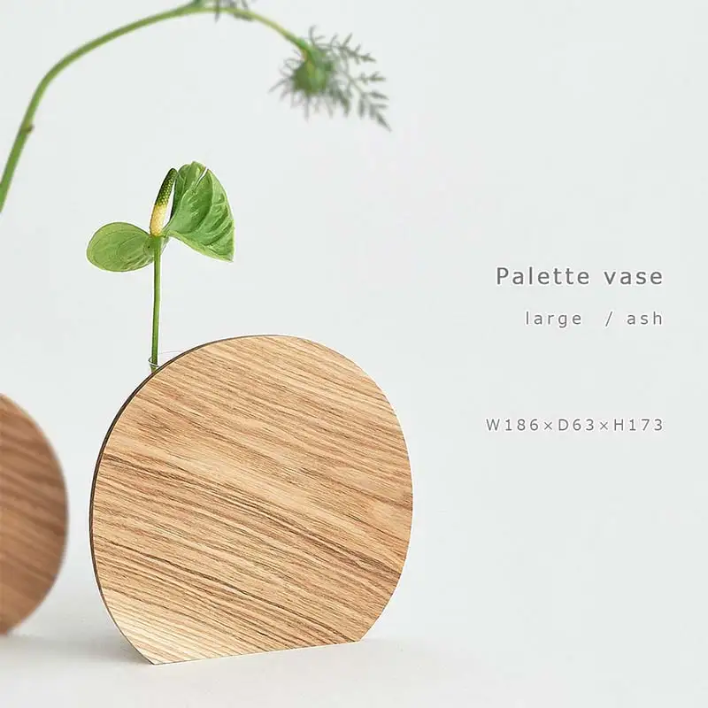 木製一輪挿し Palette vase（パレットベース） large ash／SASAKI HOKKAIDO WOOD F6S-367