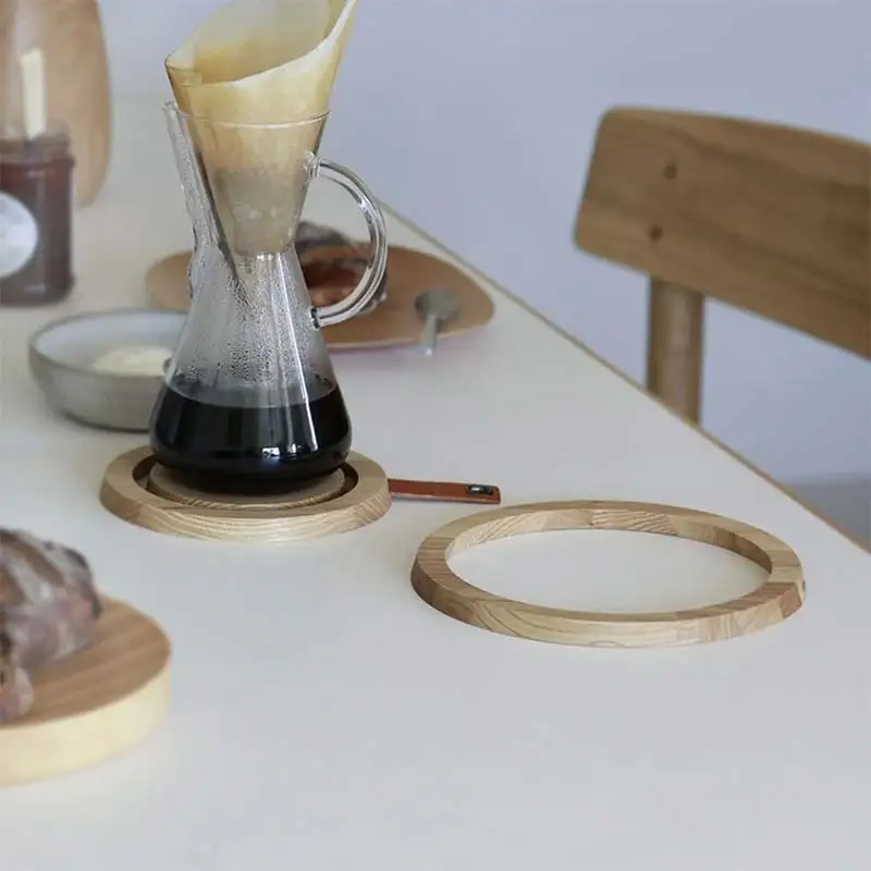 木製マルチトレー Rings pot coaster（リングスポットコースター） natural／SASAKI HOKKAIDO WOOD F6S-380