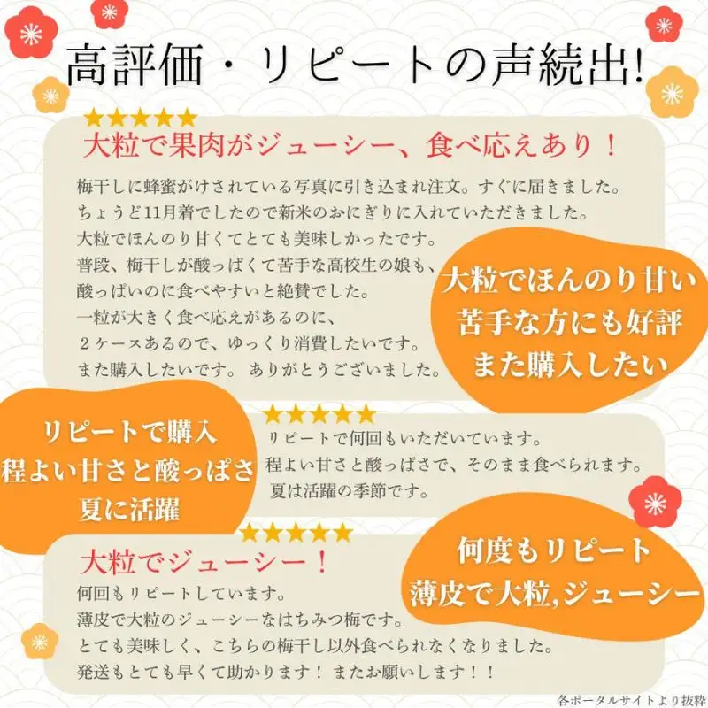 梅干し 1.2kg 塩分7％ 【カテゴリ別ランキング1位】 はちみつ梅干し ご家庭用 【baijuen002B】