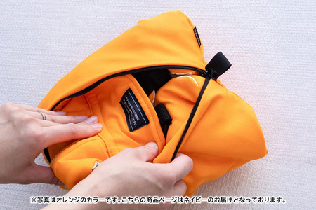 EVACKiDS 避難くん 新生児から使える避難用5WAYキャリー ネイビー 避難用 緊急 災害用 保育 防災用品 防炎 抱っこひも 新生児～3歳 リフレクター ホイッスル 74-CF