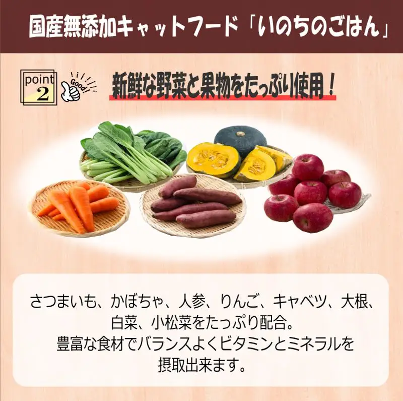 国産無添加 キャットフード 1kg「いのちのごはん」タンパク質 50％配合タイプ