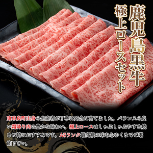 鹿児島県産黒毛和牛 A5極上ロースしゃぶしゃぶすきやき用(計約1kg・約500g×2P) 牛肉 肉 和牛 冷凍 国産 お肉 しゃぶしゃぶ すき焼き 冷凍 【前田畜産たかしや】【0521720a】