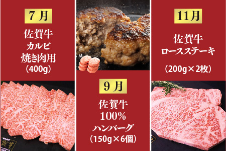 【奇数月発送 全6回定期便】ALL佐賀牛定期便(H118111)