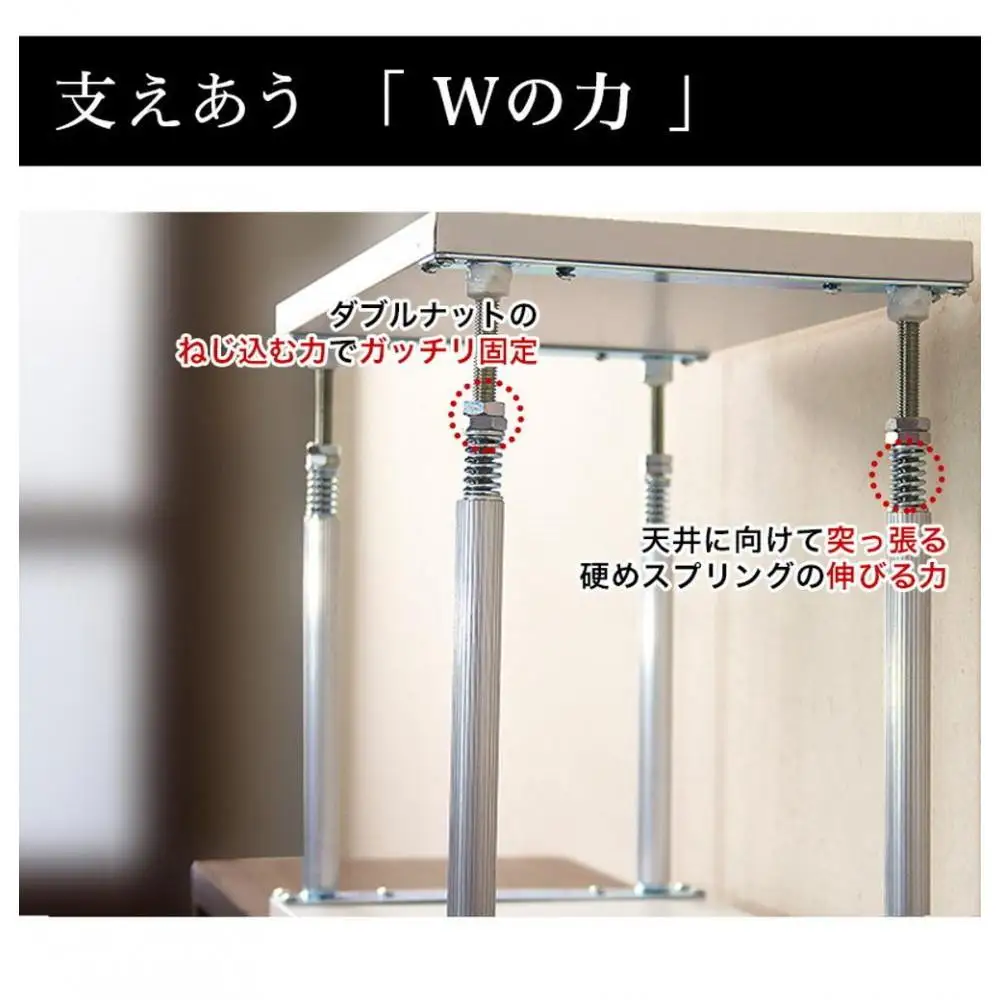 耐震つっぱりONECELL Mタイプ 約42から60cm 天井突っ張りユニット つっぱり棒 強力 おしゃれ 地震 家具転倒防止器具 突っ張り棒 防災グッズ 家具転倒防止伸縮棒 耐震 家具転倒防止棒 伸縮棒 地震対策 防災用品 金具 冷蔵庫 災害対策 ストッパー SNG1044552