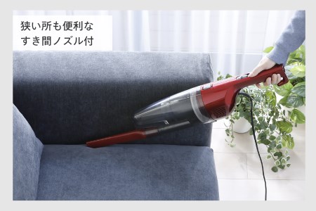 サイクロンスティック型クリーナー ルビーレッド (TC-5134R)