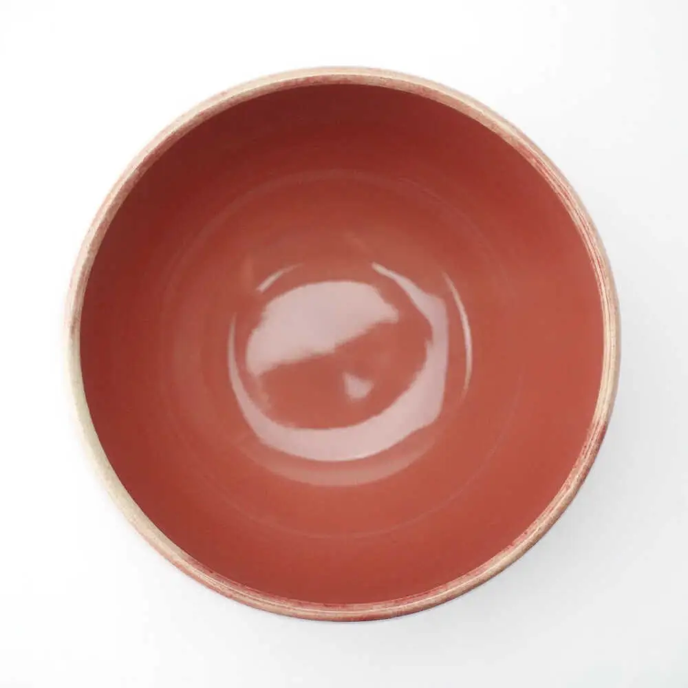 【波佐見焼】Folk Design ラウンドボウル 渕釉流し 1点【玉有】[IE43]