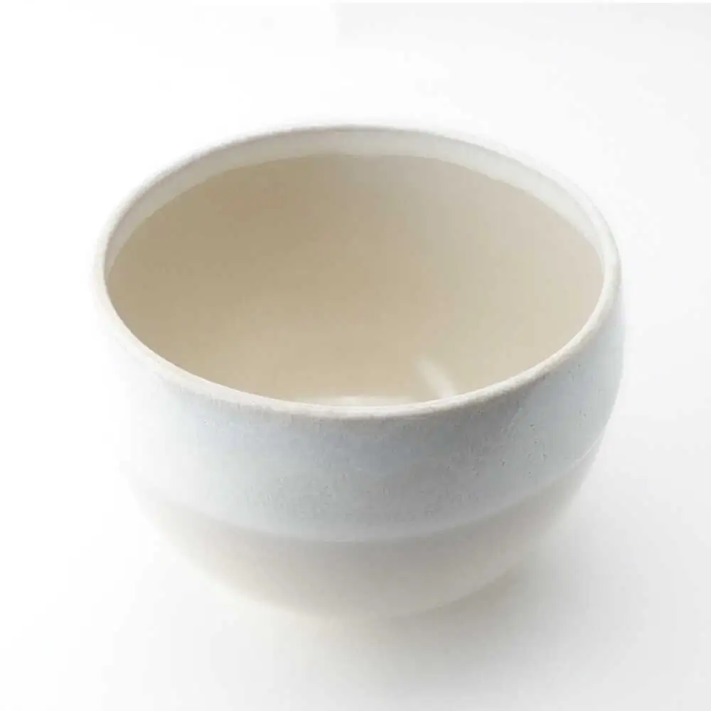 【波佐見焼】Folk Design ラウンドボウル 白釉白唐津流し 1点【玉有】[IE45]