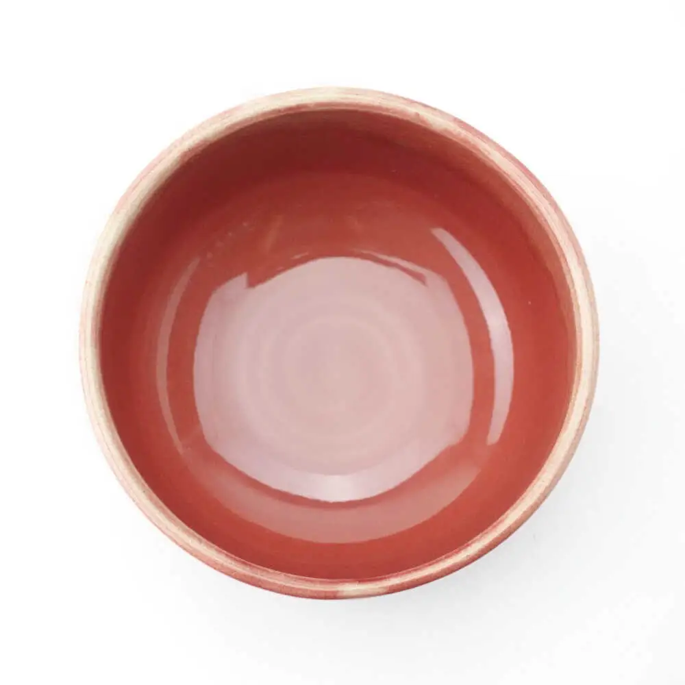 【波佐見焼】Folk Design 野点抹茶碗 渕釉流し 1点【玉有】[IE48]