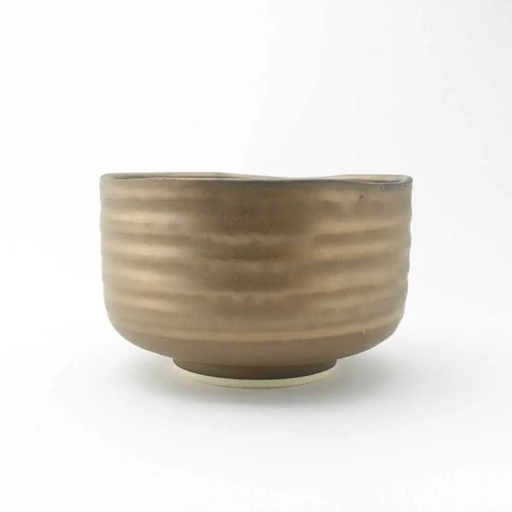 【波佐見焼】Folk Design 野点抹茶碗 金泥釉 1点【玉有】[IE54]