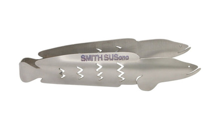 トング 使うたびに愛着が湧く、雷魚がモデルのチタン製トング (200mm)【 TITANIUM Tongs 雷魚 Snakehead L200 】 チタン 衛生的 水洗い 軽量 耐食性 裾野市 静岡県