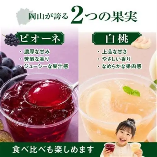 【2026年8月より順次発送】そのままフルーツまほらジュレ(ピオーネ5個・白桃5個)【1598034】