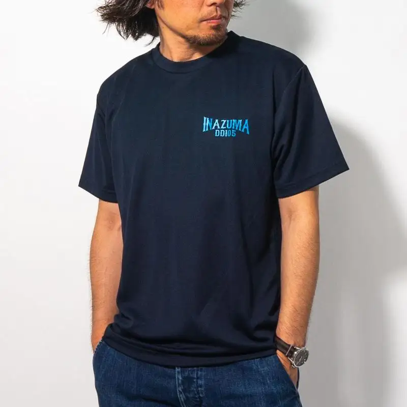 Tシャツ 3Lサイズ ネイビー 護衛艦いなづま 公式 自衛隊グッズ　