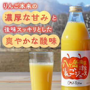 八ヶ岳南麓津金りんごジュース 1,000ml 2本入り [h337]
