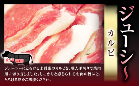 ランプ&イチボ&カルビ　希少部位　MIX焼肉　2kg(500g×4)秘伝のタレ漬け| 肉 牛肉 タレ 漬け 秘伝 味付き ソース ランプ カルビ イチボ 冷凍 BBQ バーベキュー 香川県 三木町 国産 カット 希少 国産牛 ジューシー おすすめ |_mk146-205