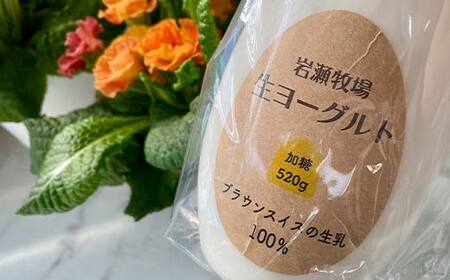 岩瀬牧場ちょっぴり贅沢な「生ヨーグルト」4本（加糖） ヨーグルト 生乳100％ ブラウンスイス 岩瀬牧場 ふるさと納税 福島県 鏡石町 F6Q-284