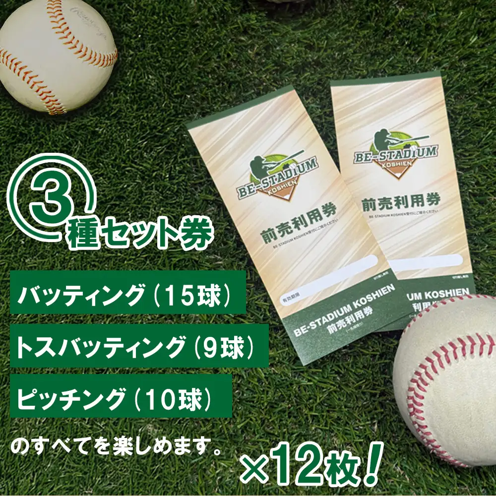 BE-STADIUM KOSHIEN　3種セット(12枚)甲子園